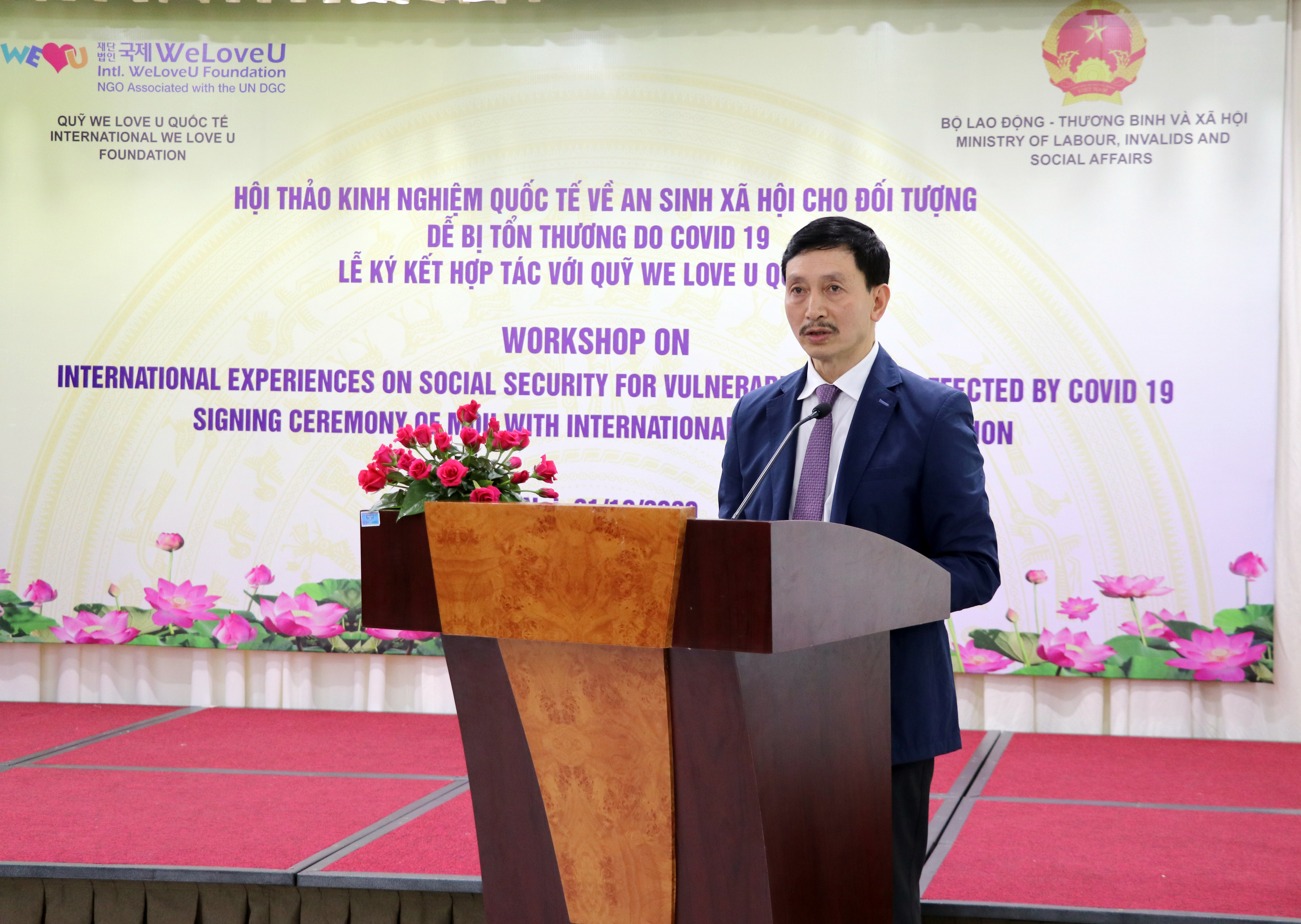 Tăng phúc lợi của người dân thông qua hợp tác giữa Bộ LĐ-TBXH Việt Nam và Quỹ WeLoveU Quốc tế